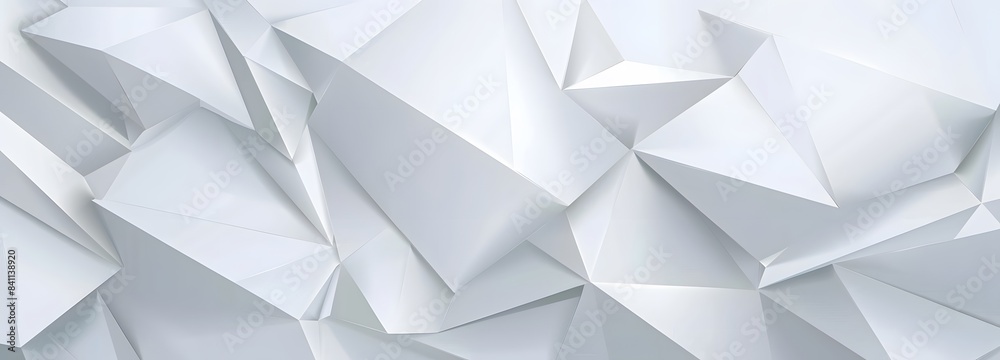 Abstract White Geometric Background With Shadows Abstract White Geometric Background With Shadows
