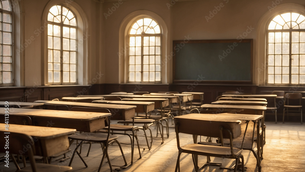 An elegantly deserted classroom An elegantly deserted classroom