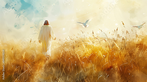 The Lord of the harvest Watercolor