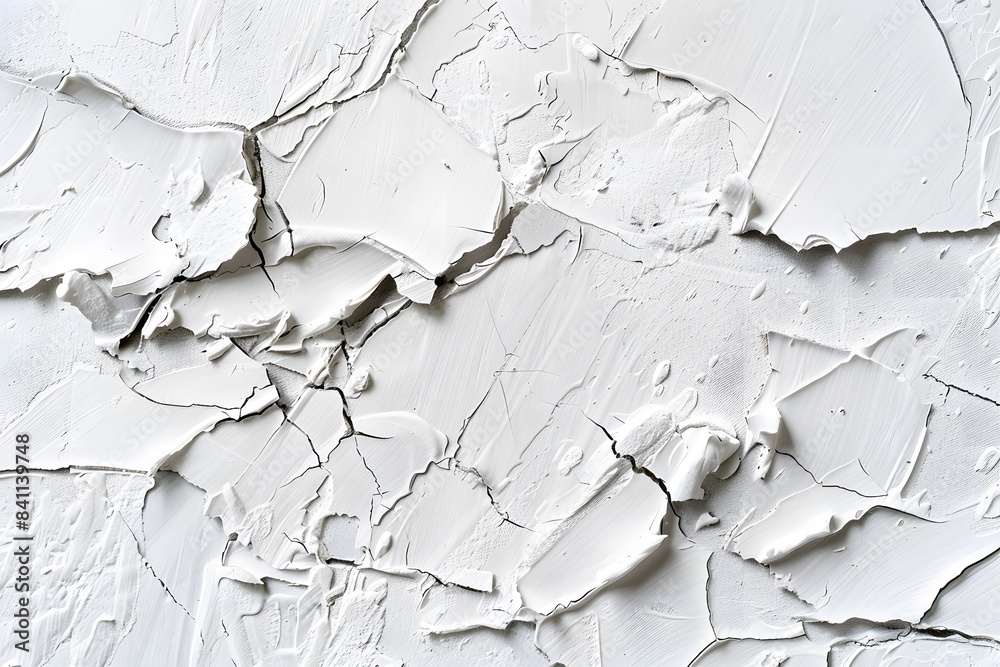 Abstract White Paint Texture with Cracks Abstract White Paint Texture with Cracks