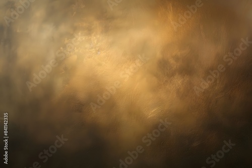 Soft Misty Cloud Effect on Golden Texture Background