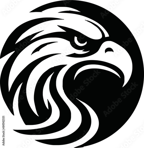 Eagle head icon logo vector