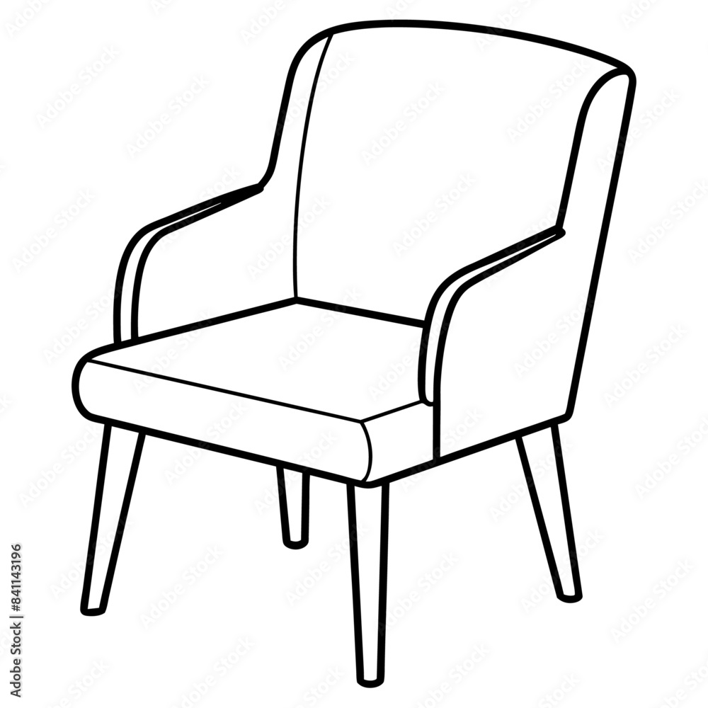 chair outline coloring book page line art drawing chair outline coloring book page line art drawing