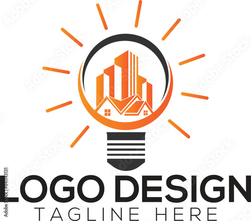 light bulb city logo