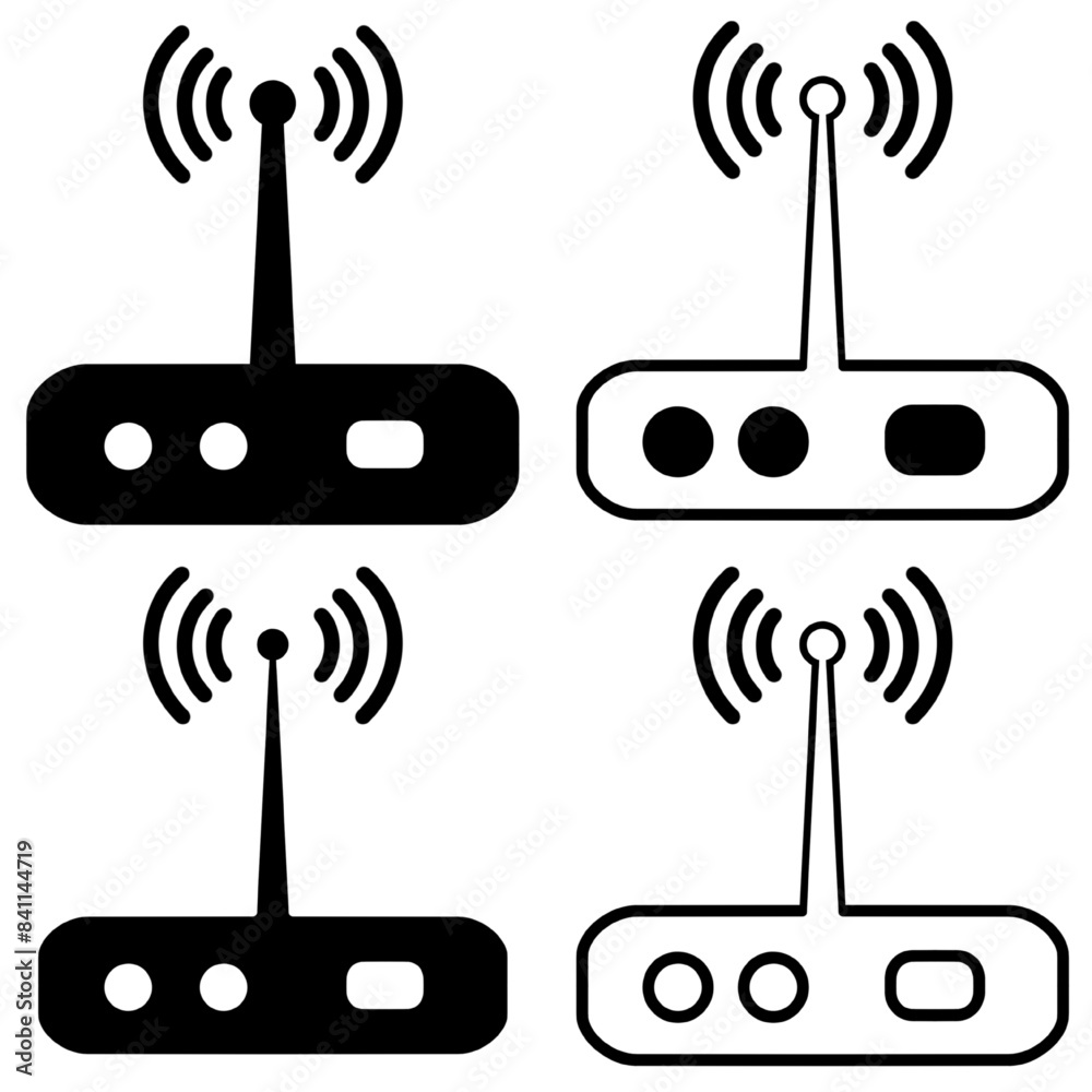 Wifi Router Icon Design. Vector Illustration Wifi Router Icon Design. Vector Illustration