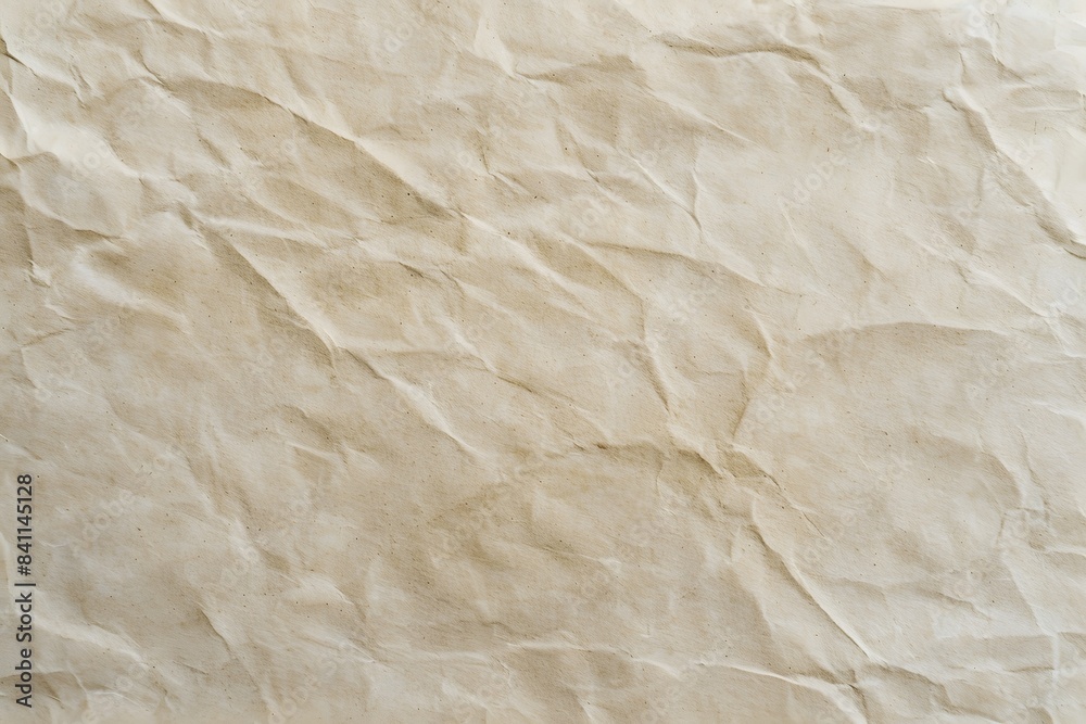 Beige Wrinkled Paper Texture Background Beige Wrinkled Paper Texture Background