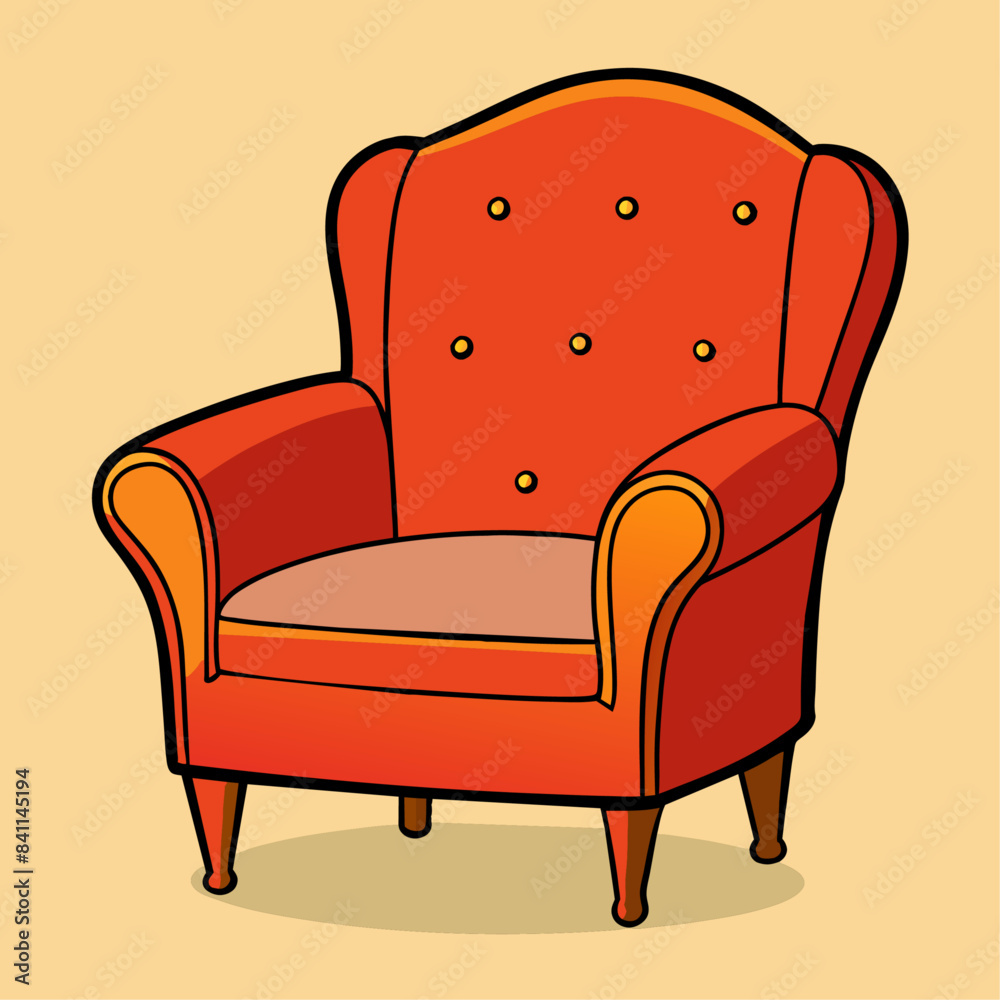 chair cartoon vector clipart Illustration chair cartoon vector clipart Illustration