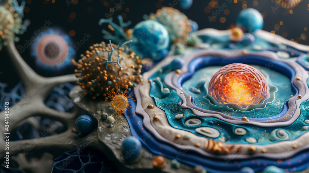A journey through the layers of a cell, from the cell membrane to the ...