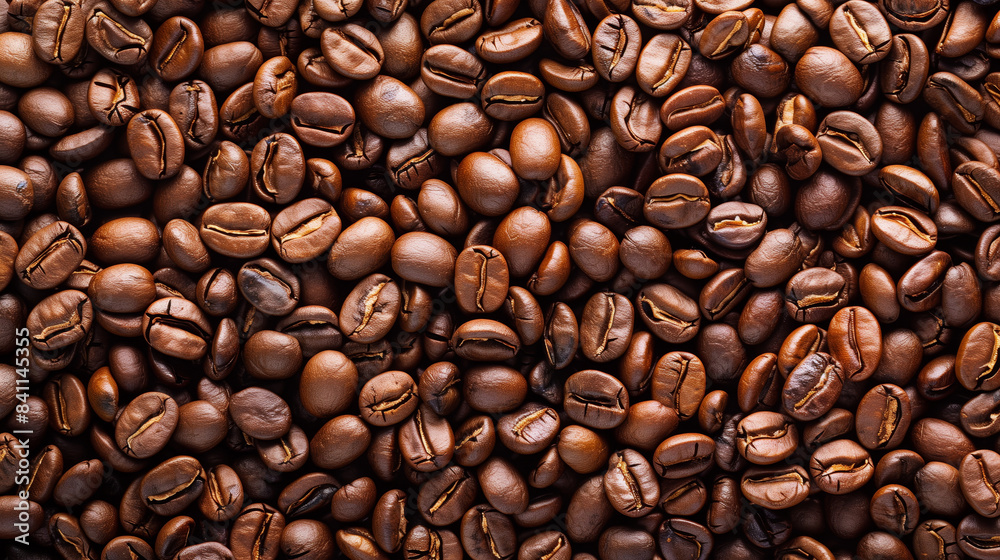 Naklejka premium Coffee beans background