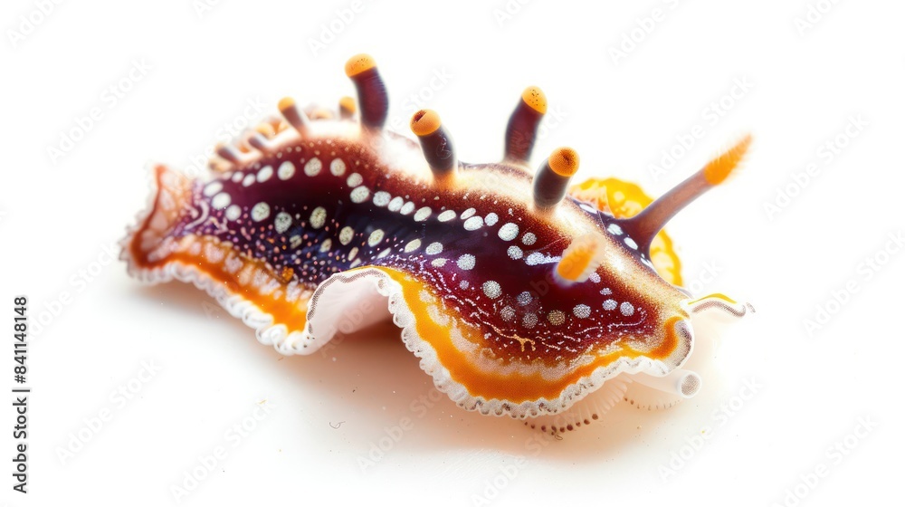 Chromodoris Willani clearly photo on white background , Chromodoris Willani clearly photo on white background ,