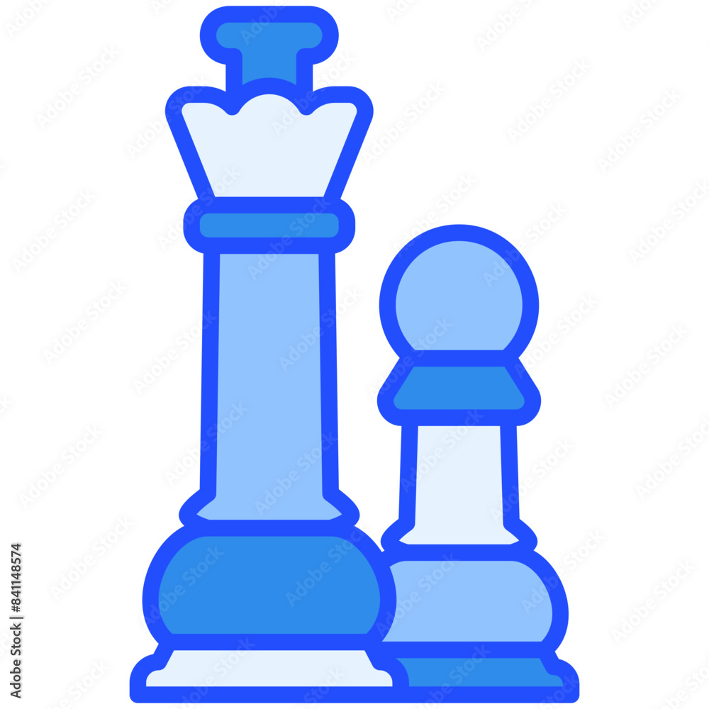 Strategy Blue Color Icon