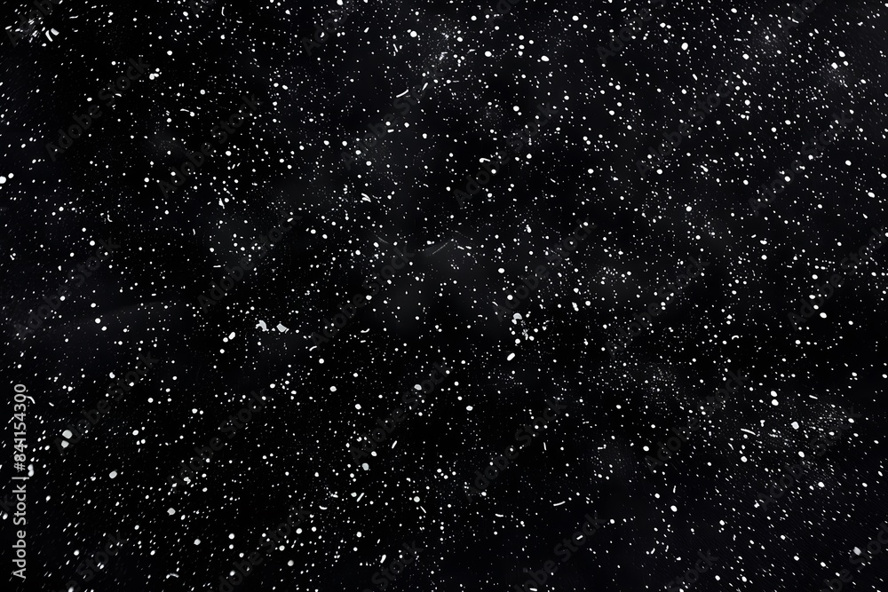 Minimalist Black Background with White Specks