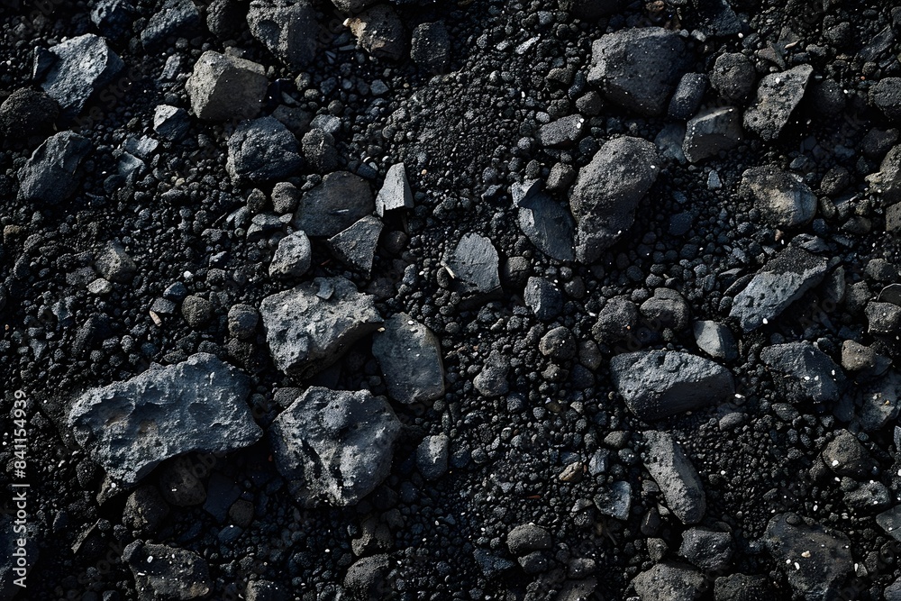 Black Dirt Texture with Rocks - Seamless Background Black Dirt Texture with Rocks - Seamless Background
