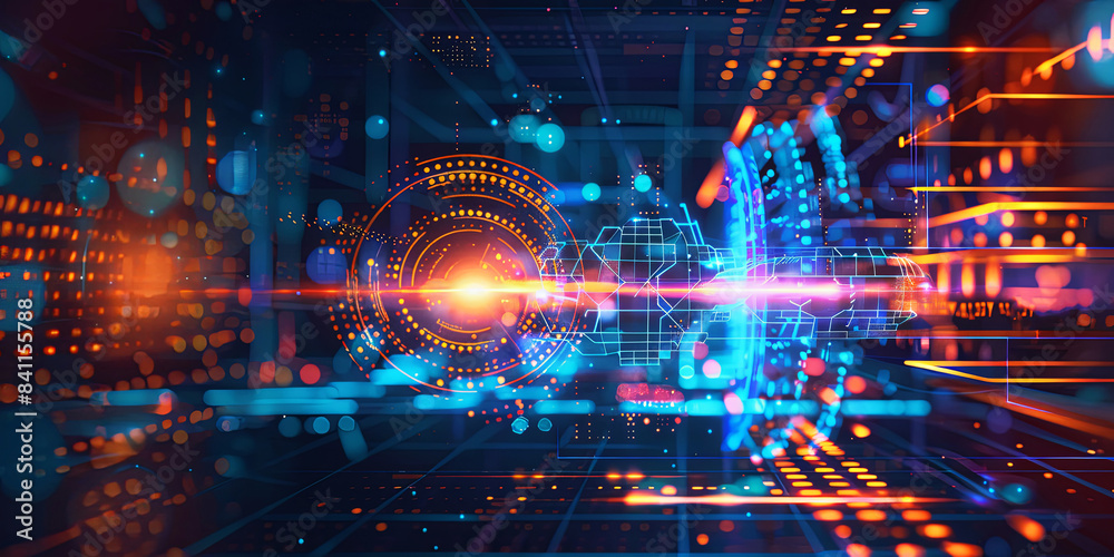 Digital technology connect background. Banner. Concept of information. Digital technology connect background. Banner. Concept of information.