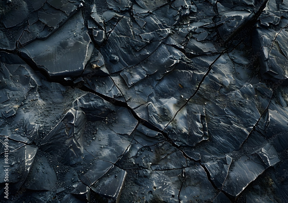 Dark Cracked Rock Texture - Closeup Photography Dark Cracked Rock Texture - Closeup Photography