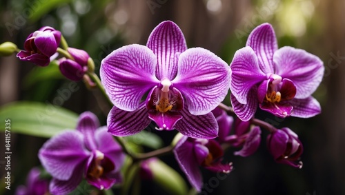Elegant Purple Orchid in High with Natural Light.