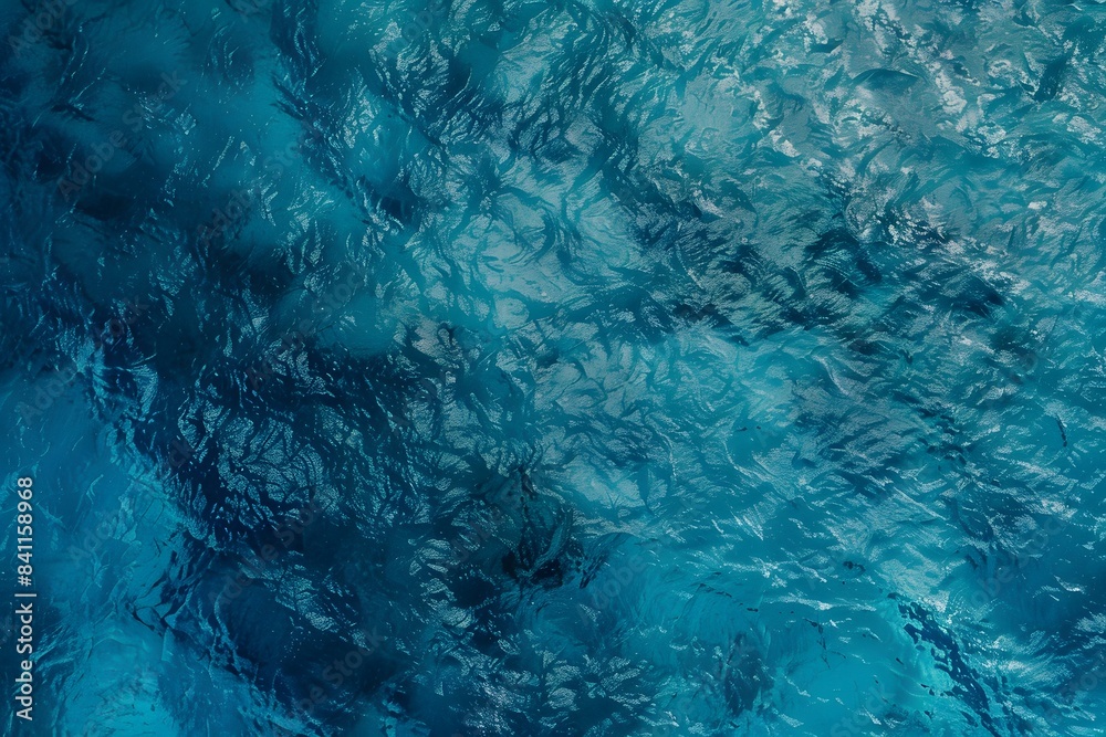 Abstract Blue Water Texture - Aerial View Abstract Blue Water Texture - Aerial View