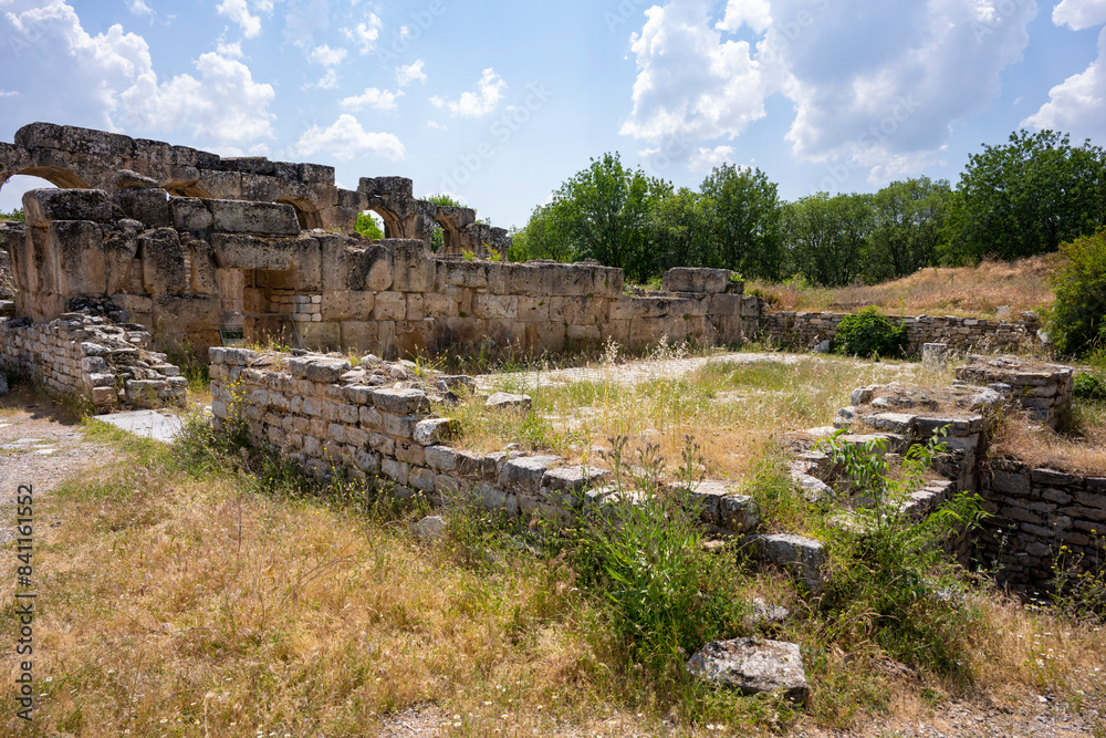 Fototapeta premium The Aphrodite of Aphrodisias ( Afrodisias Stadium ) combined aspects of a local Anatolian, archaic fertility goddess with those of the Hellenic Aphrodite, goddess of love and beauty. Karacasu Aydin