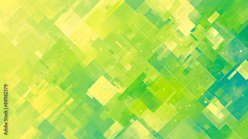 四角の幾何学模様テクスチャー、緑13