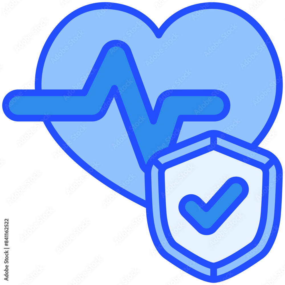 Medical Protection Blue Color Icon Medical Protection Blue Color Icon