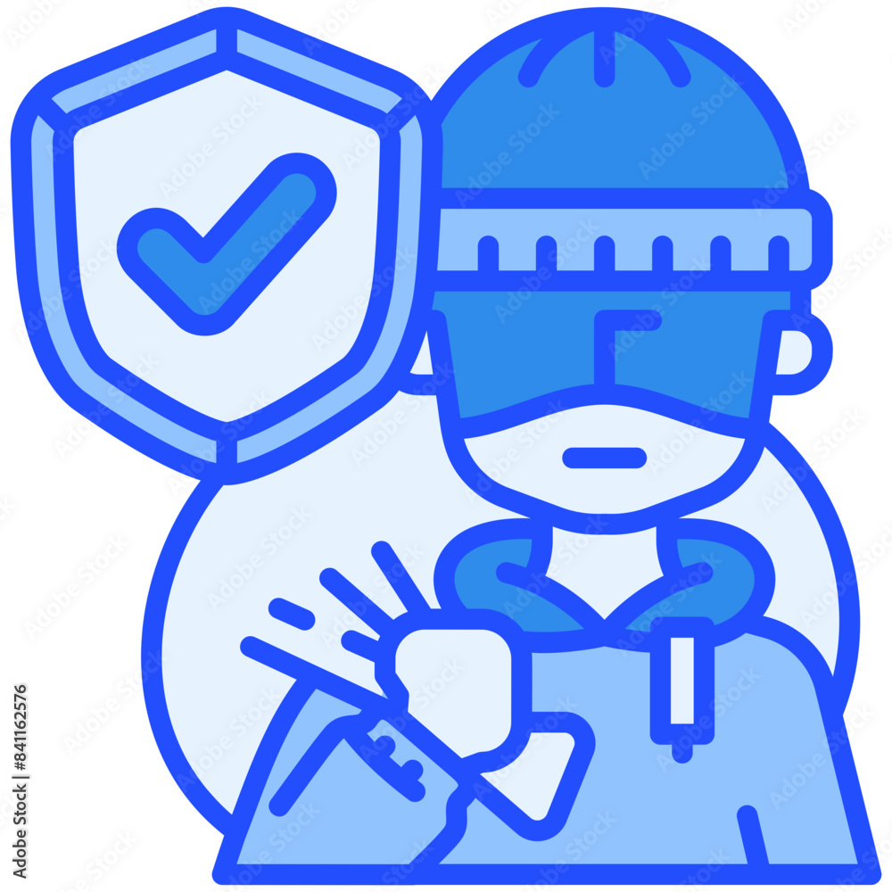 Robbery insurance Blue Color Icon Robbery insurance Blue Color Icon