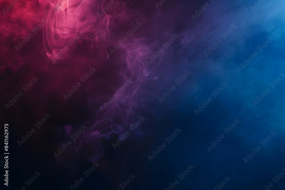 Ethereal Smoke Effect Background With Red And Blue Gradient Ethereal Smoke Effect Background With Red And Blue Gradient