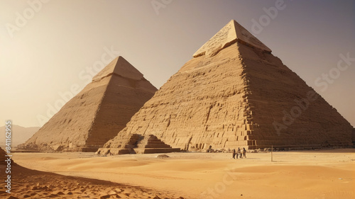 The Pyramid Builders  Skilled Workers Erecting Egypt s Timeless Structures  Generative AI