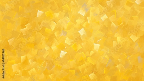 四角の幾何学模様テクスチャー、黄1