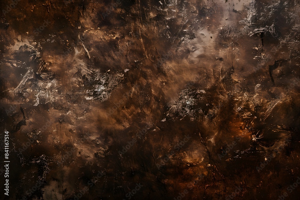 Abstract Grunge Texture Dark Brown Background