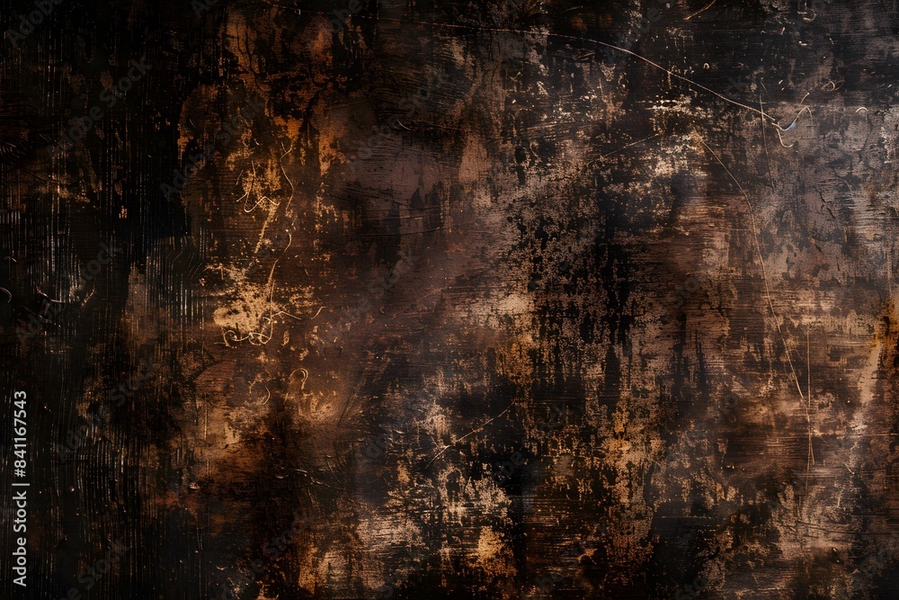 Obraz premium Dark Brown Grunge Texture Background