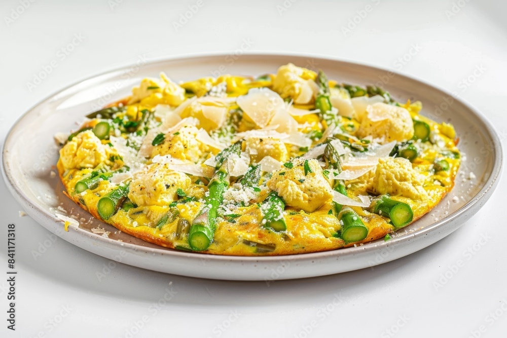 Satisfying Asparagus Frittata with Crumbled Feta Satisfying Asparagus Frittata with Crumbled Feta