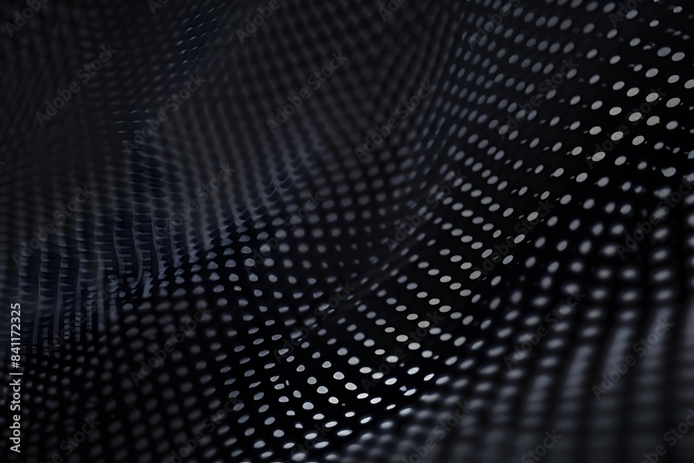 Abstract Dark Grey Mesh Pattern Background with White Dots Abstract Dark Grey Mesh Pattern Background with White Dots
