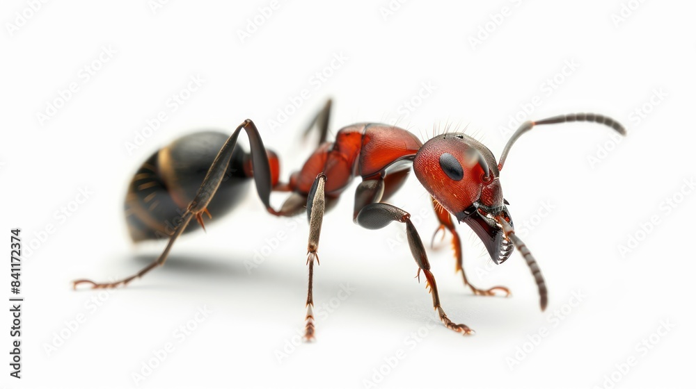 Carpenter Ant clearly photo on white background , Carpenter Ant clearly photo on white background ,