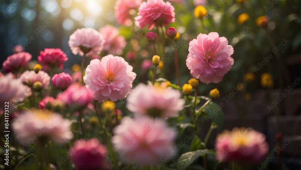 Morning Blossoms A Whimsical D Character Nurtures Life in a Vibrant Flower Bed. Morning Blossoms A Whimsical D Character Nurtures Life in a Vibrant Flower Bed.