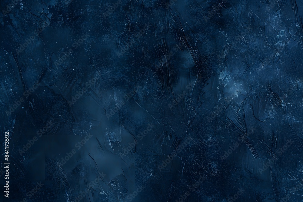 Dark Navy Blue Minimalist Grainy Texture Background