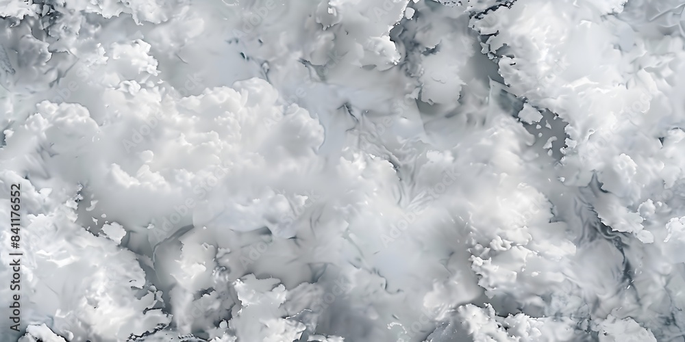 Fototapeta premium Abstract Grey Marble Cloud Seamless Pattern