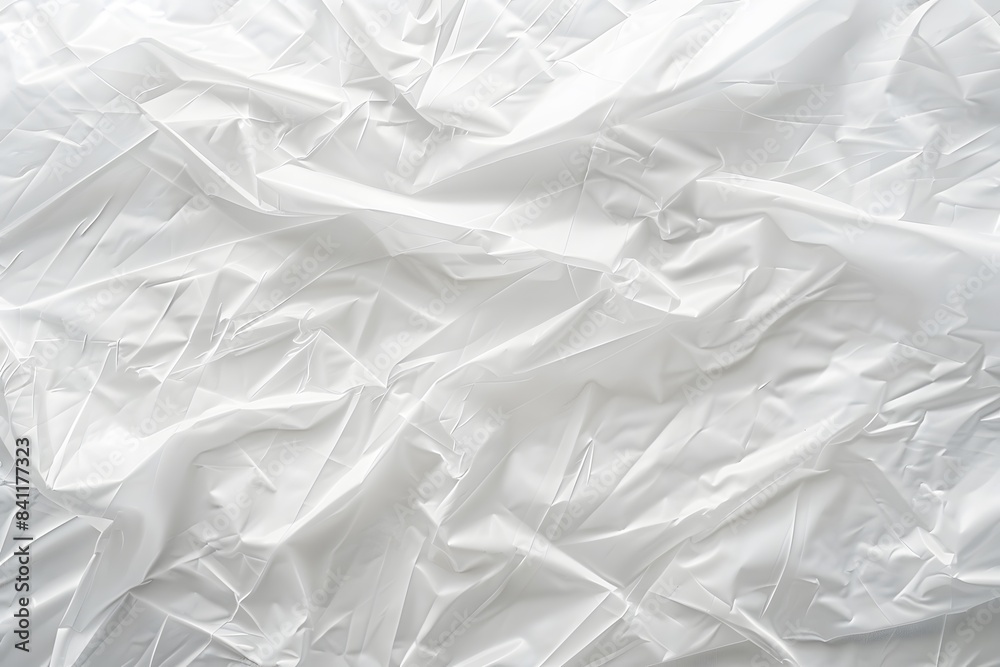 Obraz premium White Plastic Wrap Texture Background Mockup