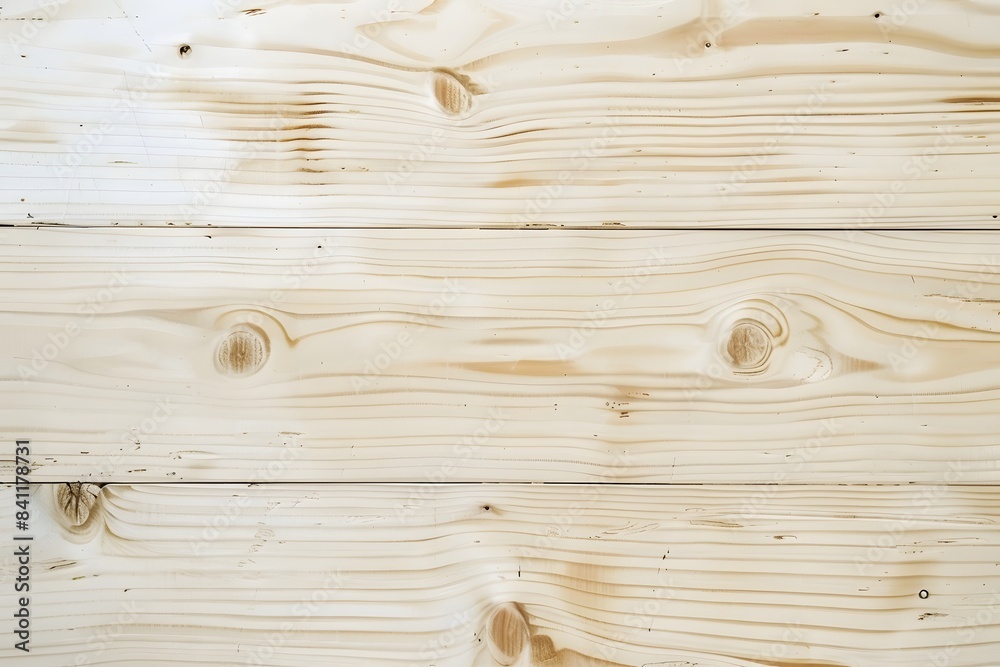 Fototapeta premium Light Beige Wood Plank Background Texture