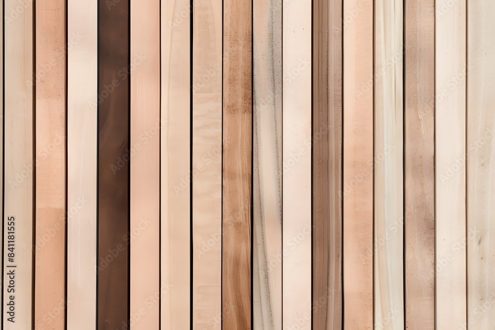 Fototapeta premium Light Brown Wooden Wall Panel Texture