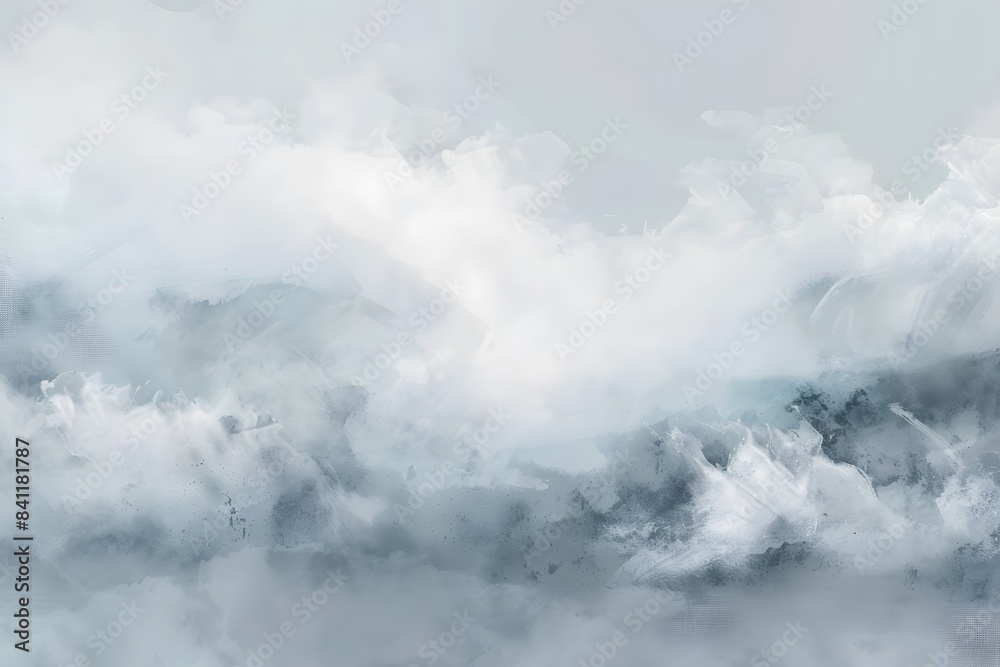 Abstract Watercolor Cloudscape with Soft Edges Abstract Watercolor Cloudscape with Soft Edges