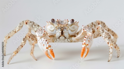 Decorator Crab clearly photo on white background ,  photo