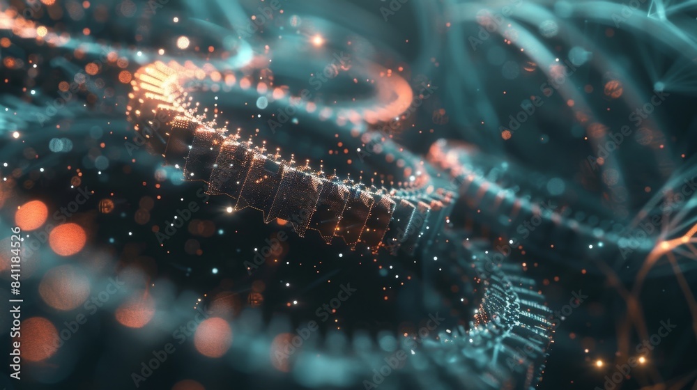 A series of gears turning and connecting to each other representing how data is processed and transmitted through a network. A series of gears turning and connecting to each other representing how data is processed and transmitted through a network.
