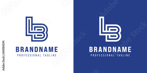 Letters LB Monogram Logo, suitable for any business with LB or BL initials