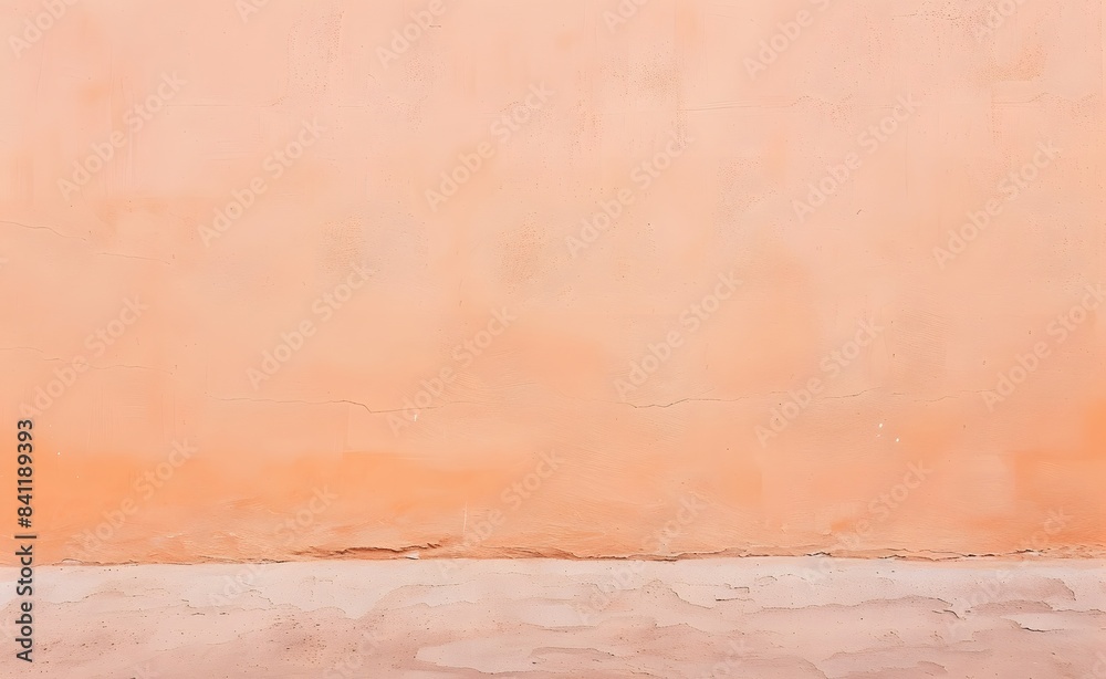 Fototapeta premium Peach Colored Wall Texture - Simple Background