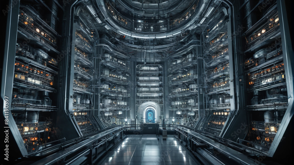 Reactor Realms: Delving into the intricate chambers of nuclear reactors, where controlled reactions generate power to illuminate cities and drive innovation, Generative AI