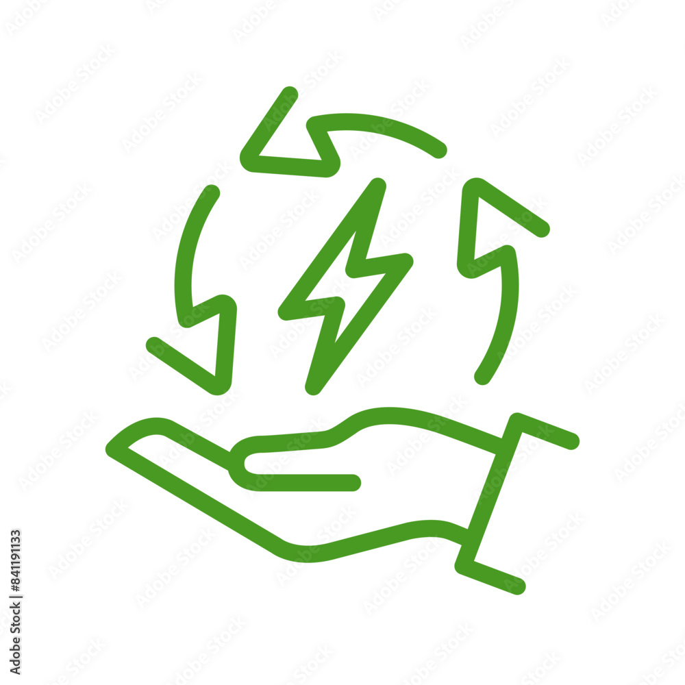 Save energy symbol. Energy icon with green leaf. Eco friendly, environmentally. Eco icon. Vector illustration. Save energy symbol. Energy icon with green leaf. Eco friendly, environmentally. Eco icon. Vector illustration.