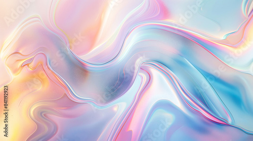 Wallpaper Mural Abstract mother-of-pearl background with smooth waves in pastel colors. Torontodigital.ca