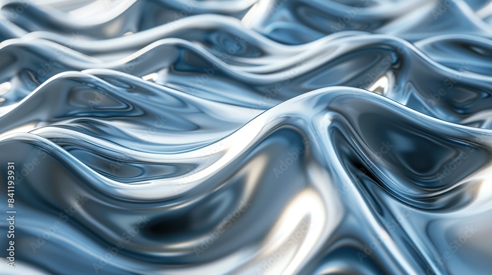 Silver Surf: Chrome Waves Wallpaper Silver Surf: Chrome Waves Wallpaper