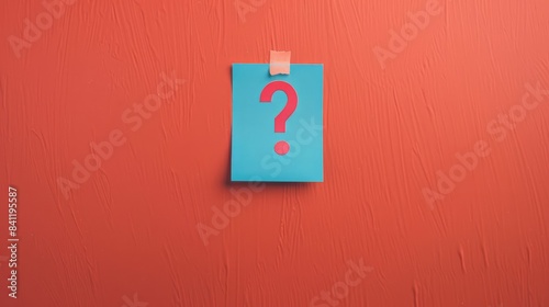 The blue question note