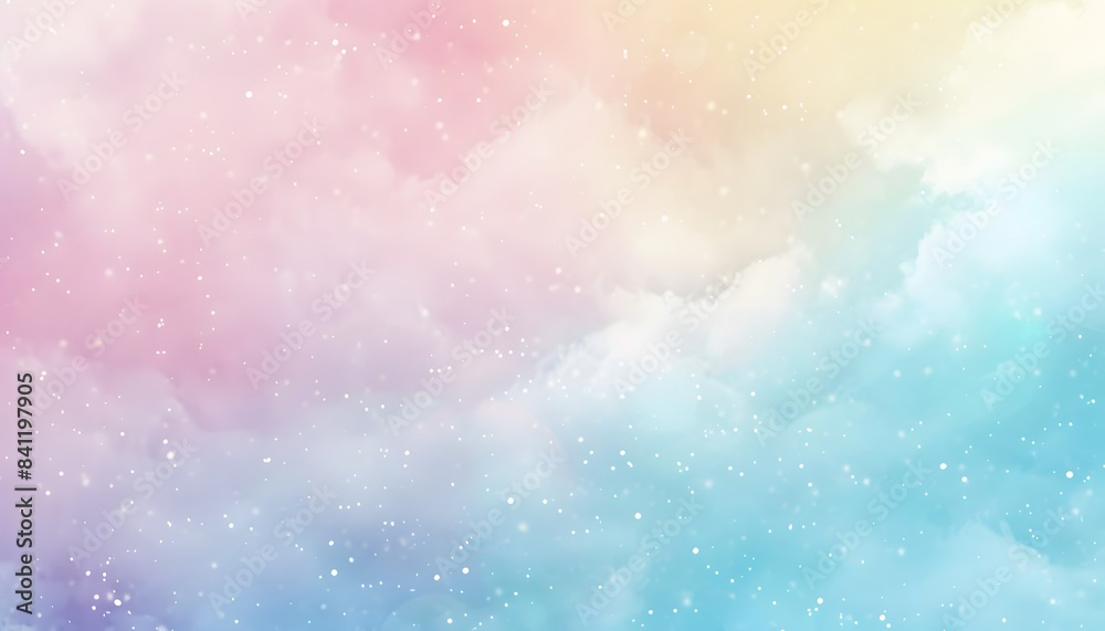 Dreamy Pastel Sky Watercolor Background Dreamy Pastel Sky Watercolor Background